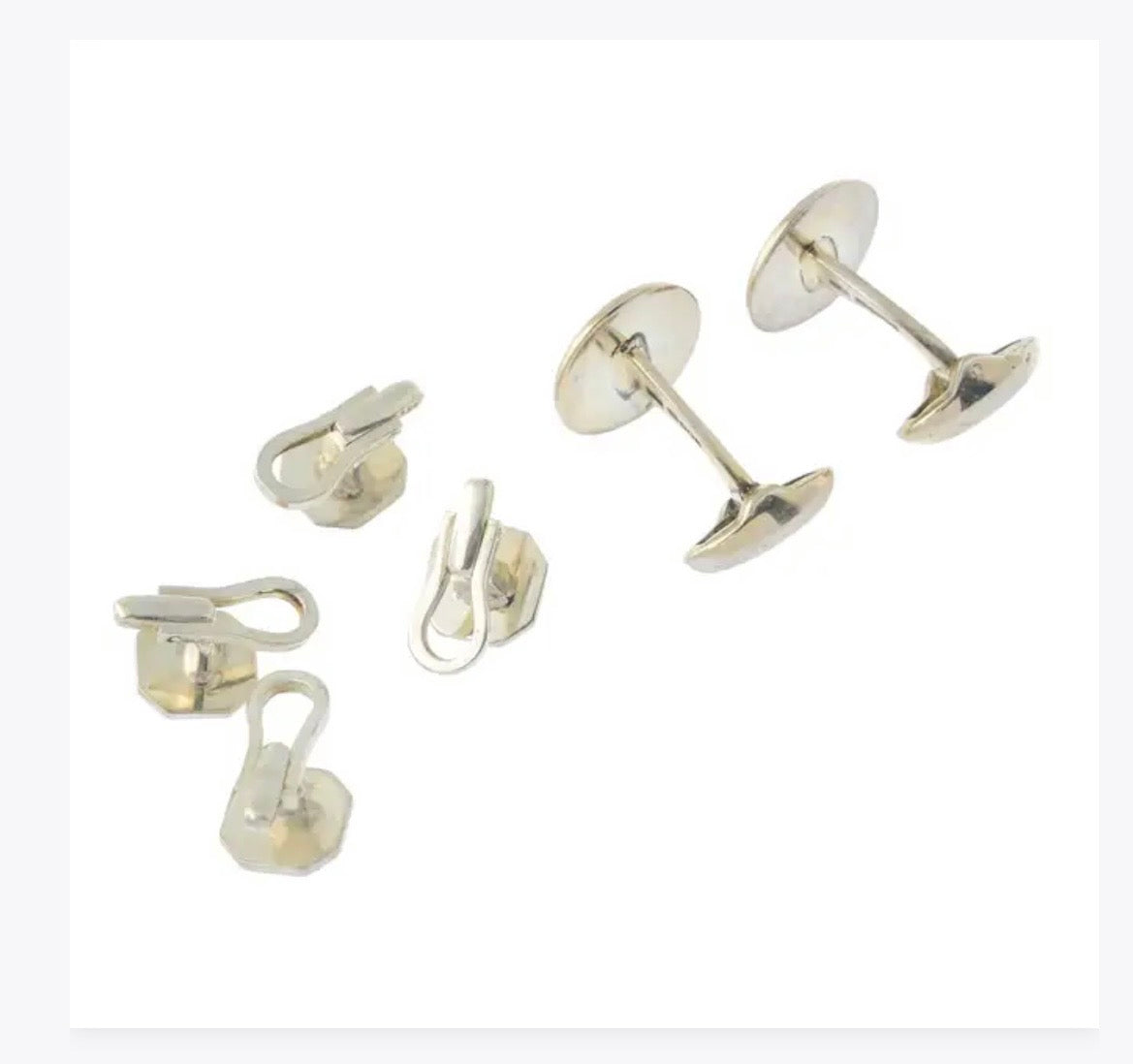 Silver sapphire & enamel cufflinks with four matching dress studs