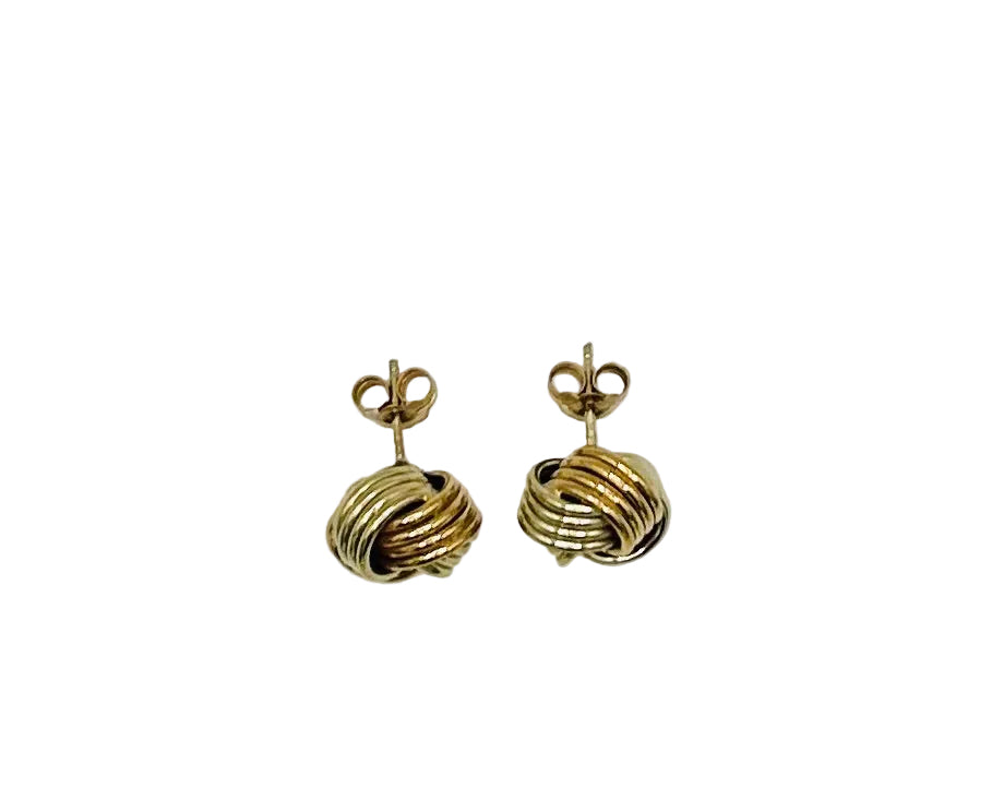 Tiffany’s gold knot earrings