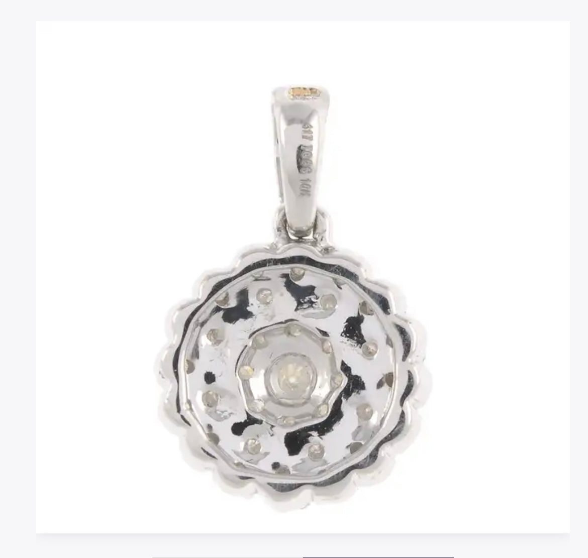 Diamond cluster pendant