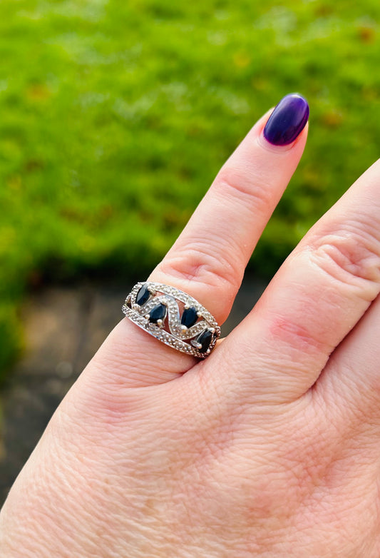 Sapphire and Diamond ring