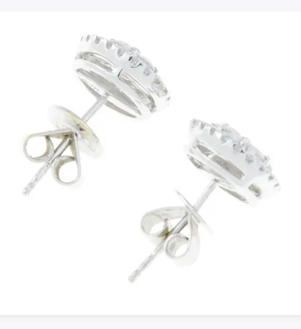 Diamond stud earrings