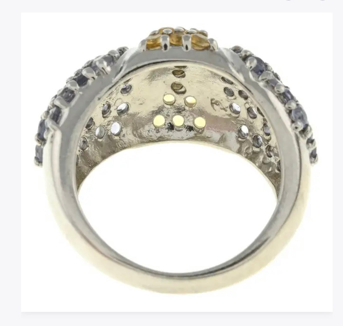 Citrine & Tanzanite ring