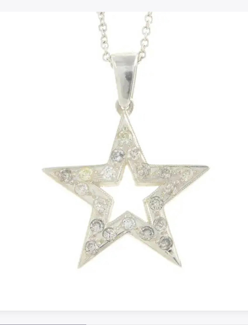 Diamond star pendant