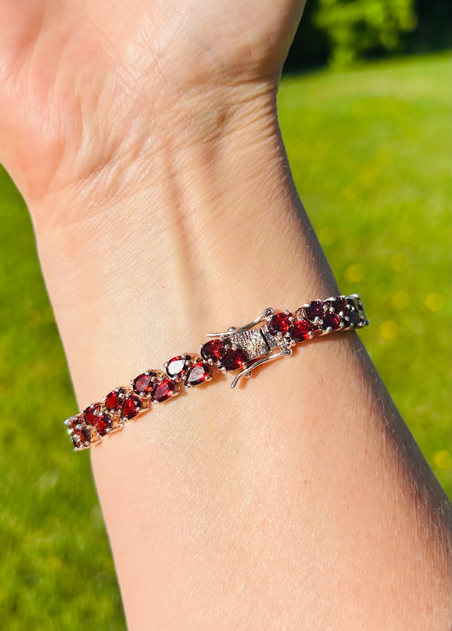 Garnet bracelet