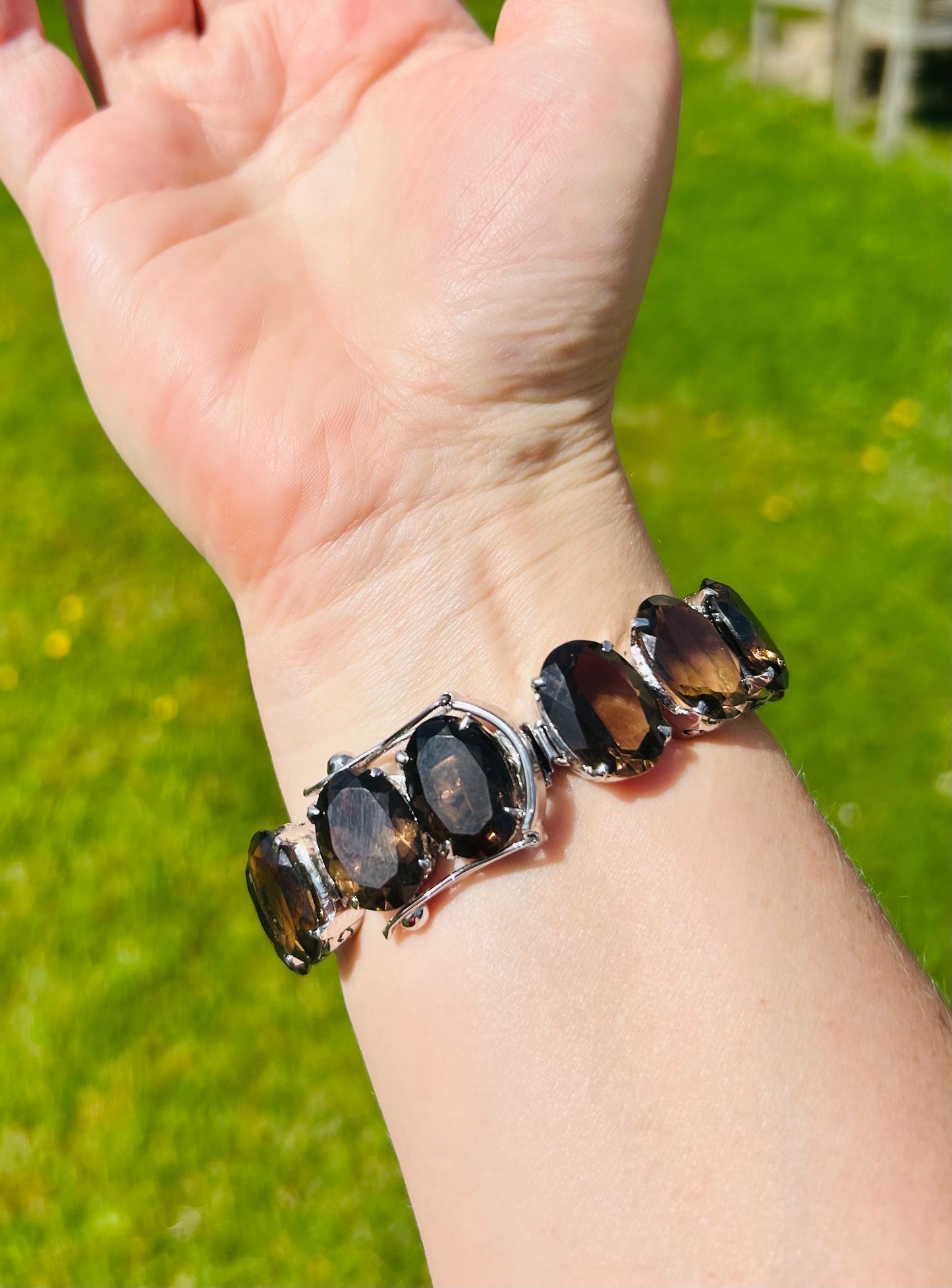 Smoky quartz bracelet