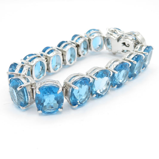 Blue topaz bracelet