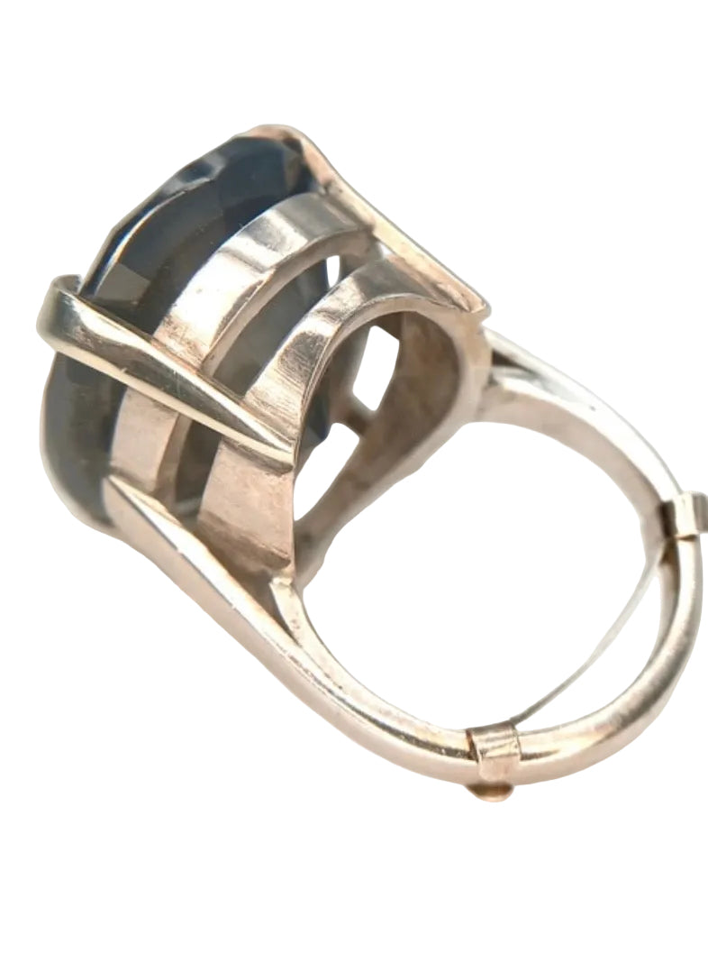 Black onyx cocktail ring