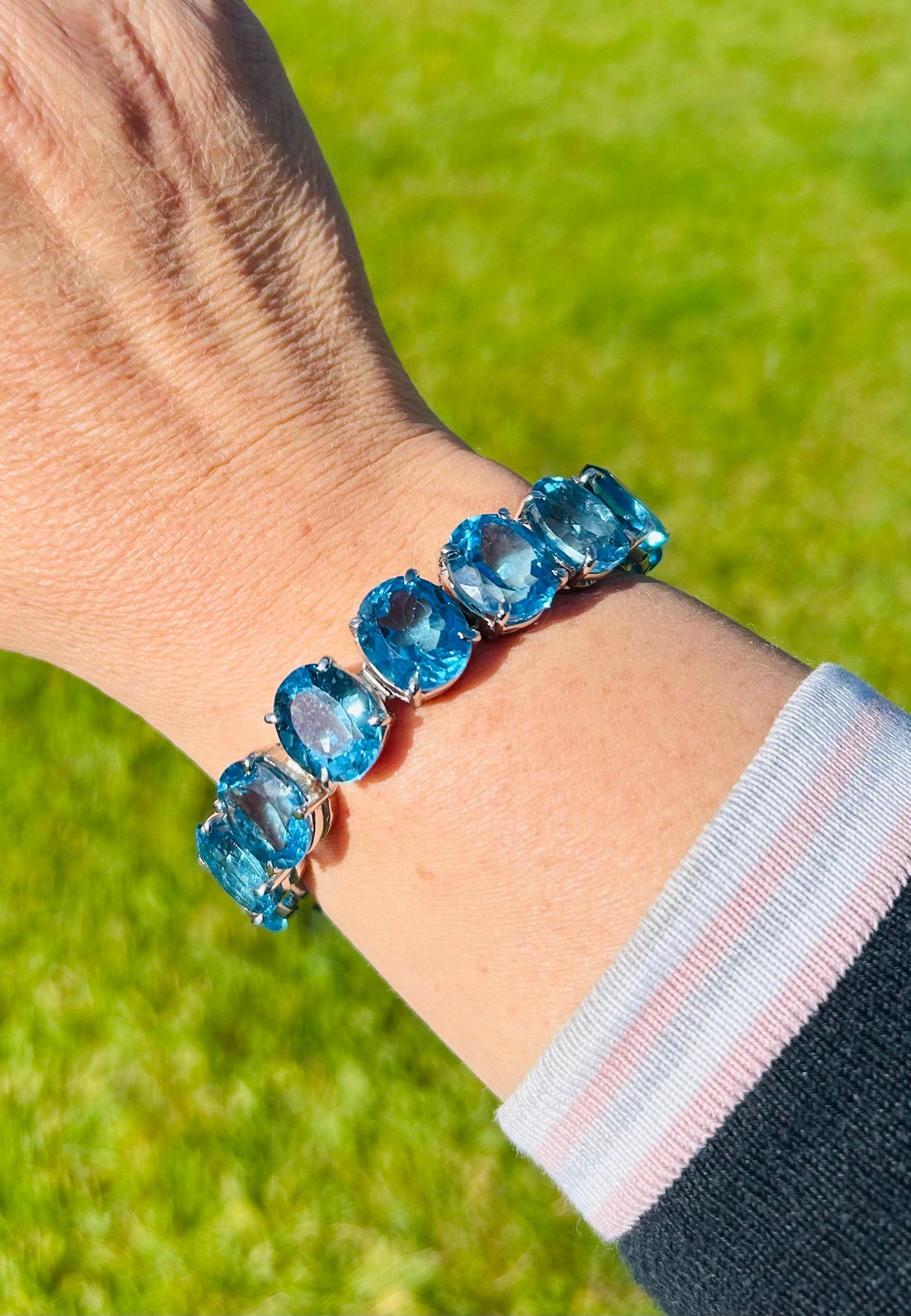 Blue topaz bracelet