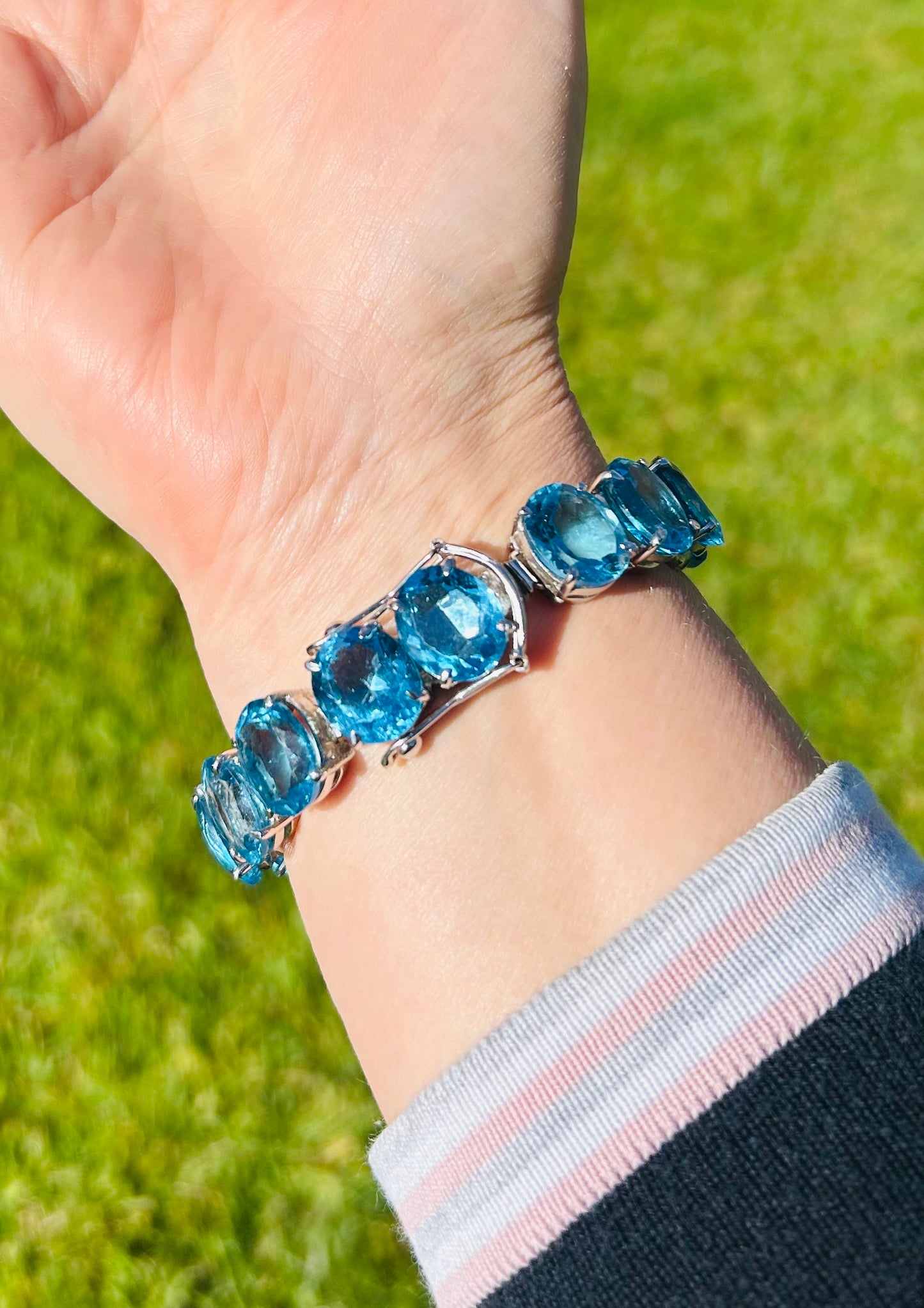 Blue topaz bracelet
