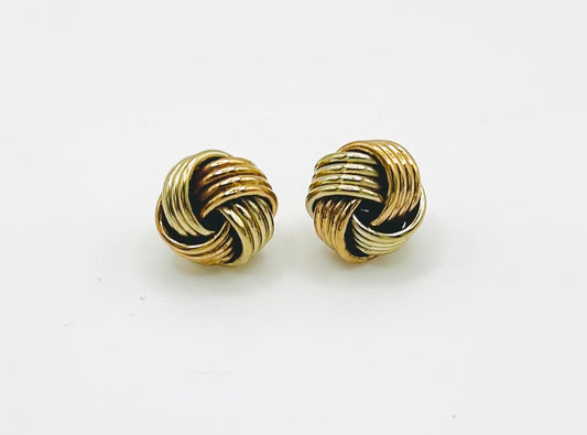 Tiffany’s gold knot earrings