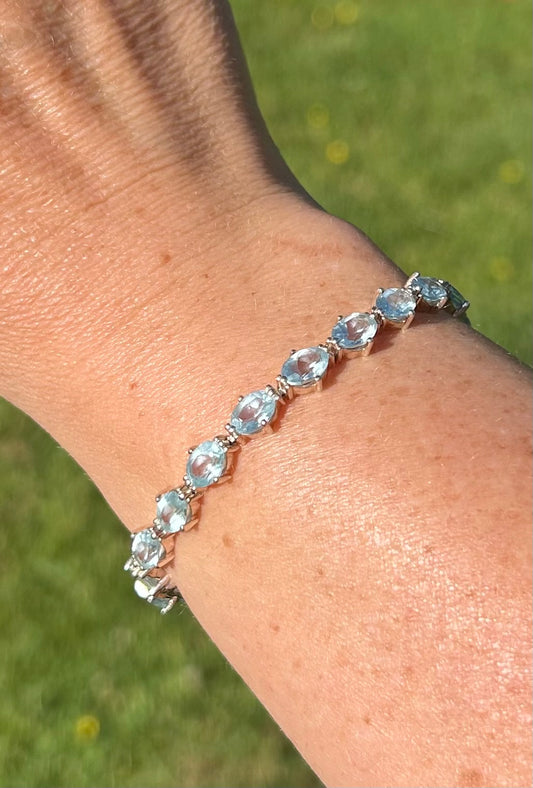 Blue topaz bracelet