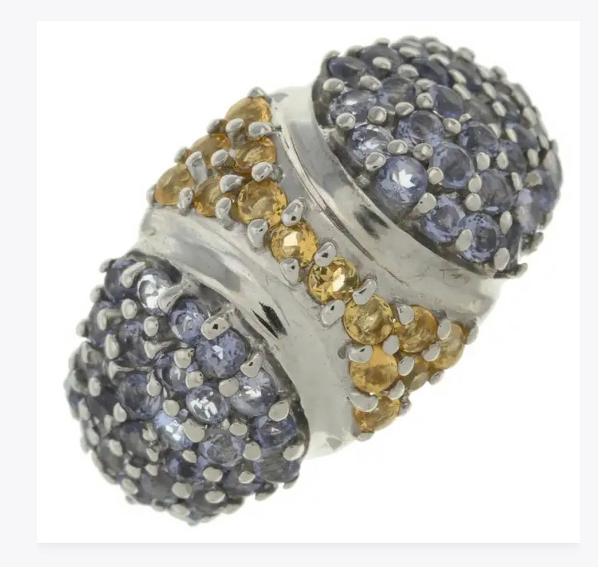 Citrine & Tanzanite ring