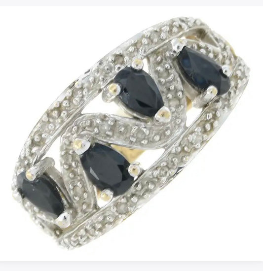 Sapphire and Diamond ring