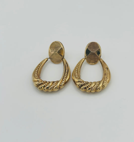 Gold earrings