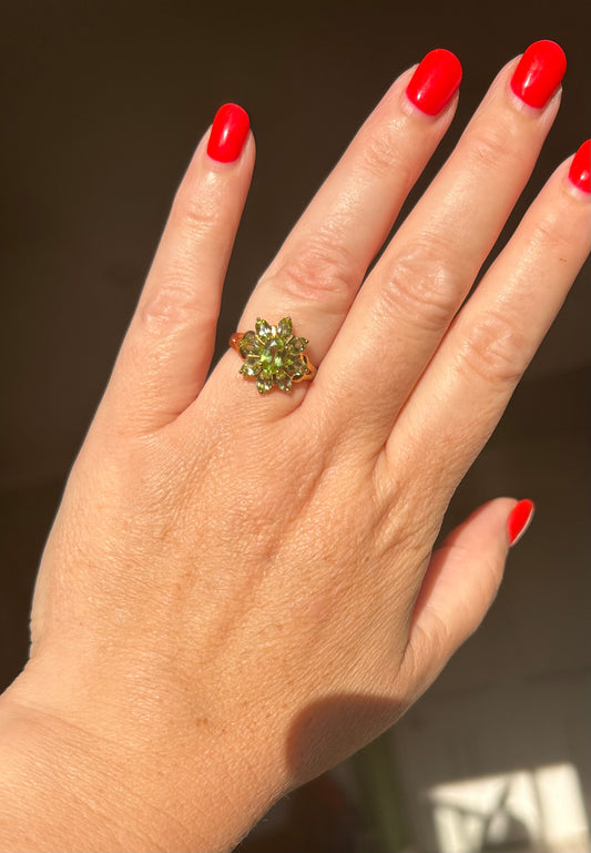 Peridot cocktail ring